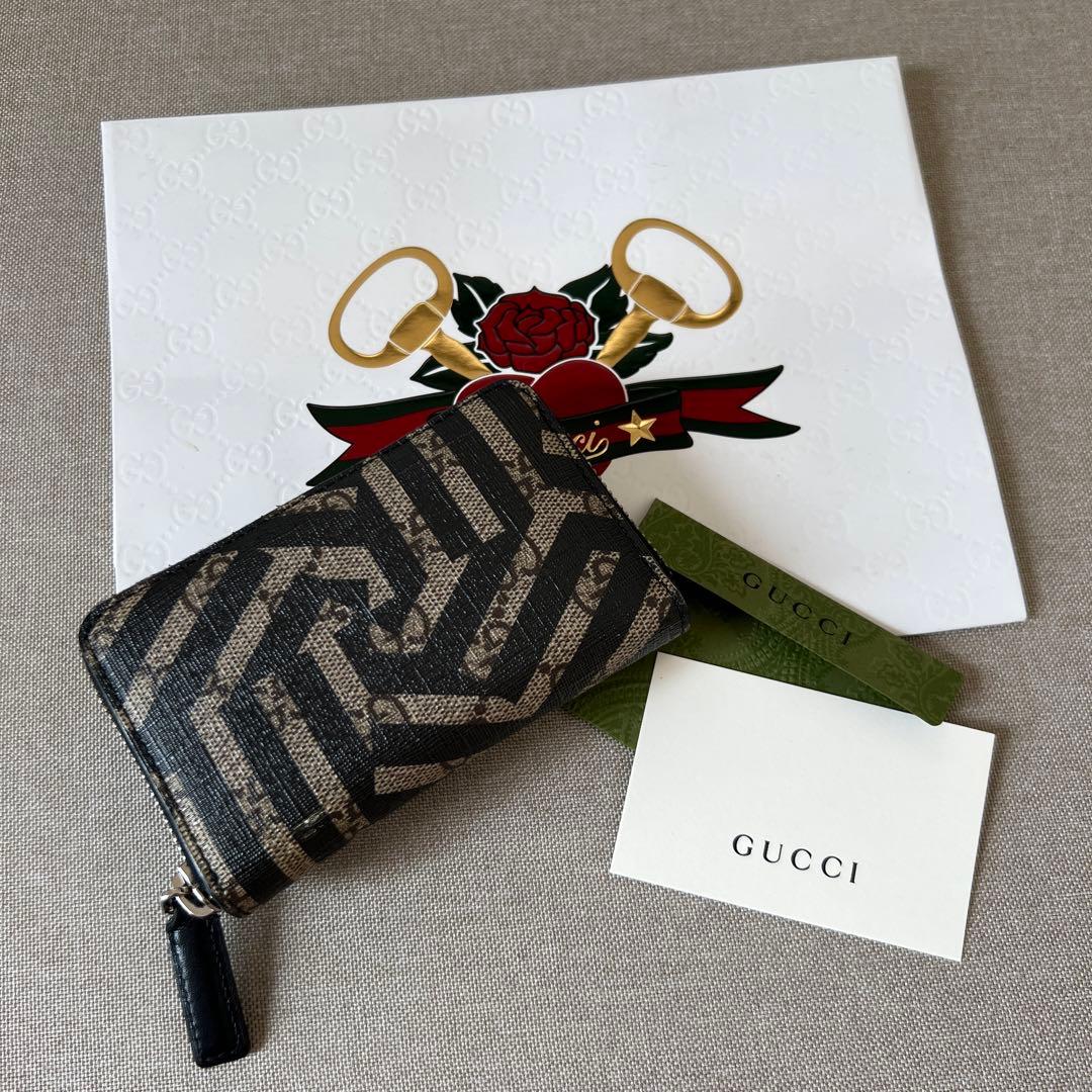 GUCCI グッチ GGカレイド ケース ブラック 【中古】