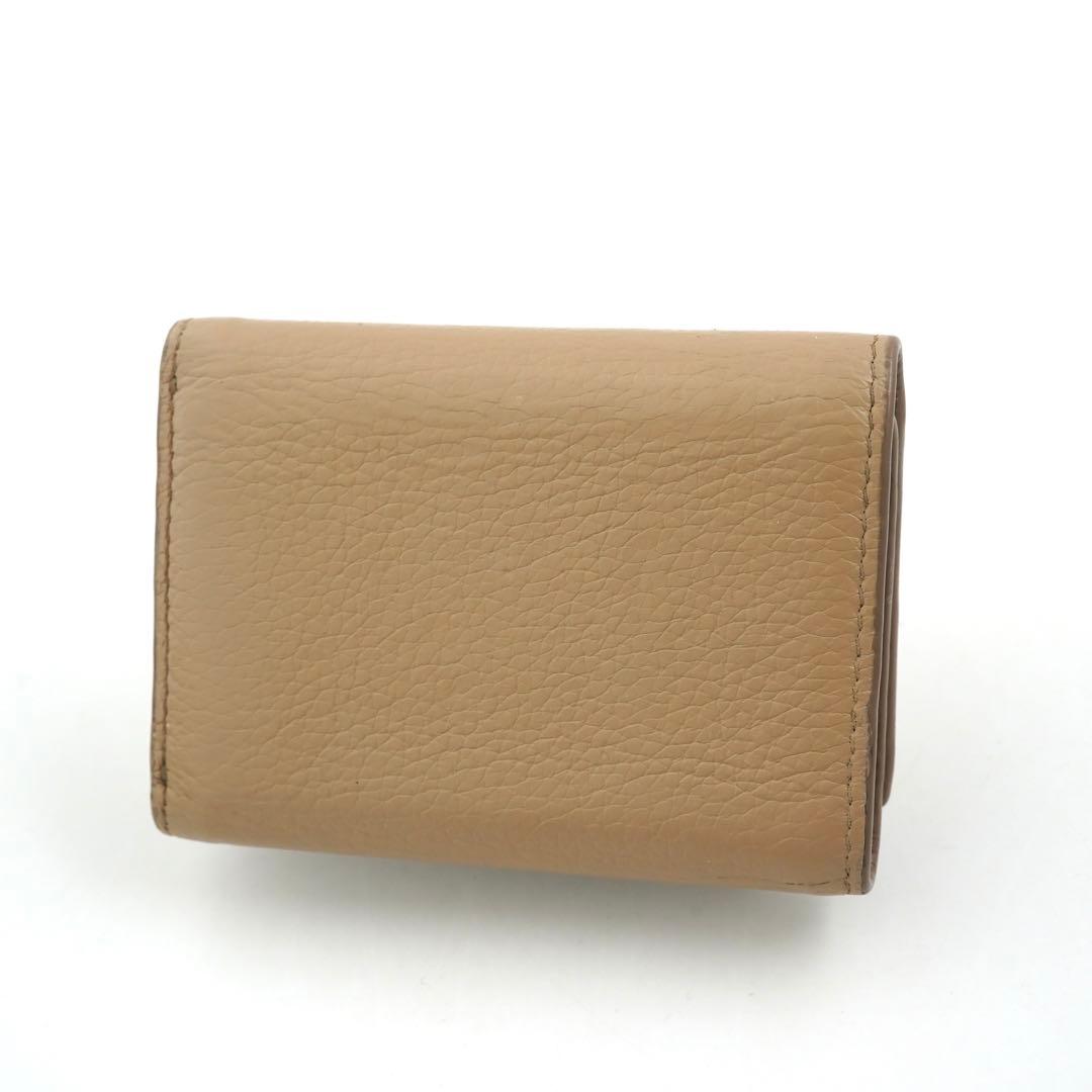 ✨プレゼント梱包✨PRADA ミニ財布　シボ革　ヴィッテロダイノ　三つ折り　刻印