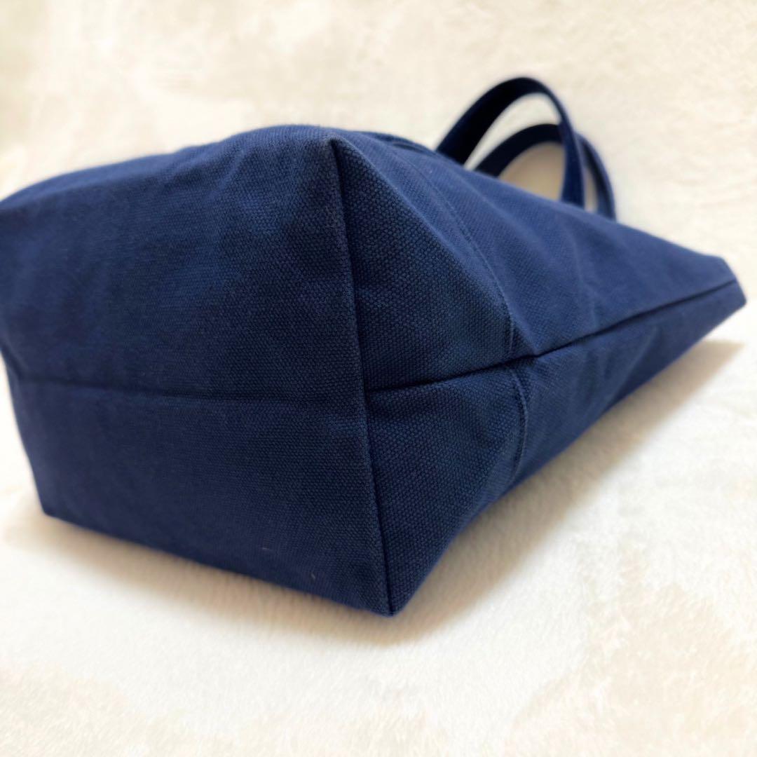 【フェイラー】オールドテディ ワッペン トートバッグ ネイビー 小