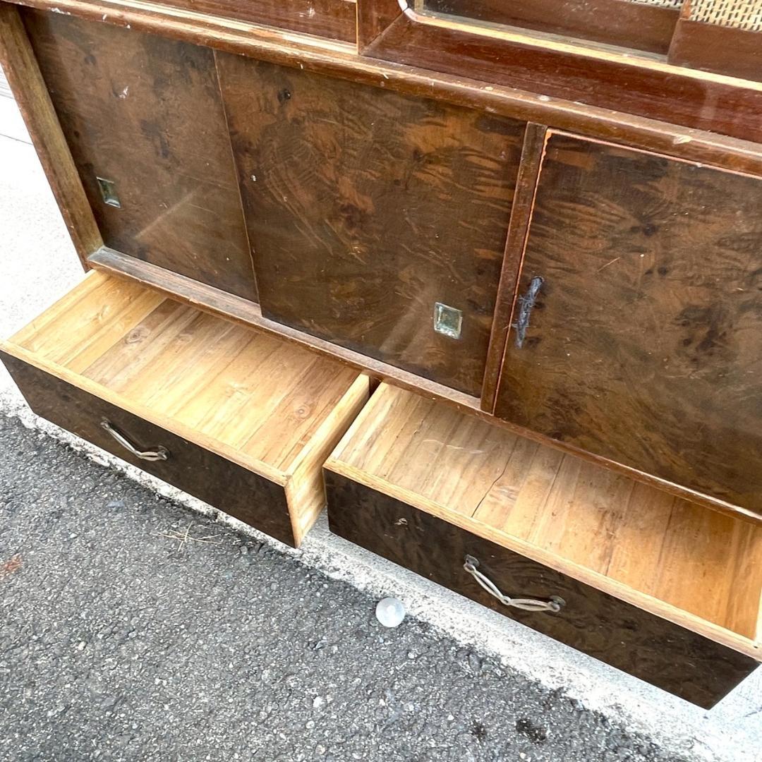 レトロ家具 昭和レトロなアンティーク茶箪笥 アンティーク