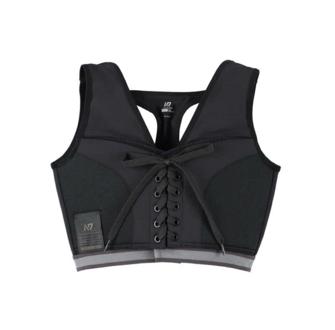 N7 ひなちゃんねる　レースアップ　スポブラ ブラック リニューアル 箱なし