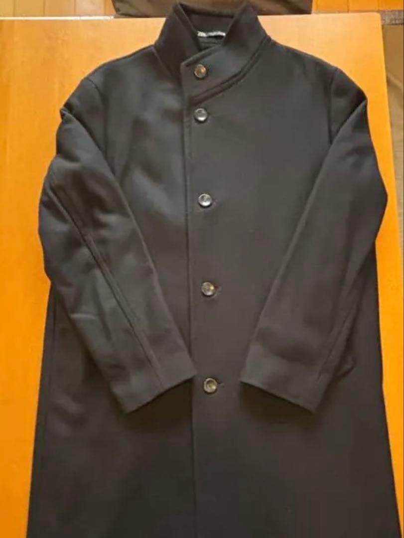 ZARA ブラック ステンカラーコート【美品】