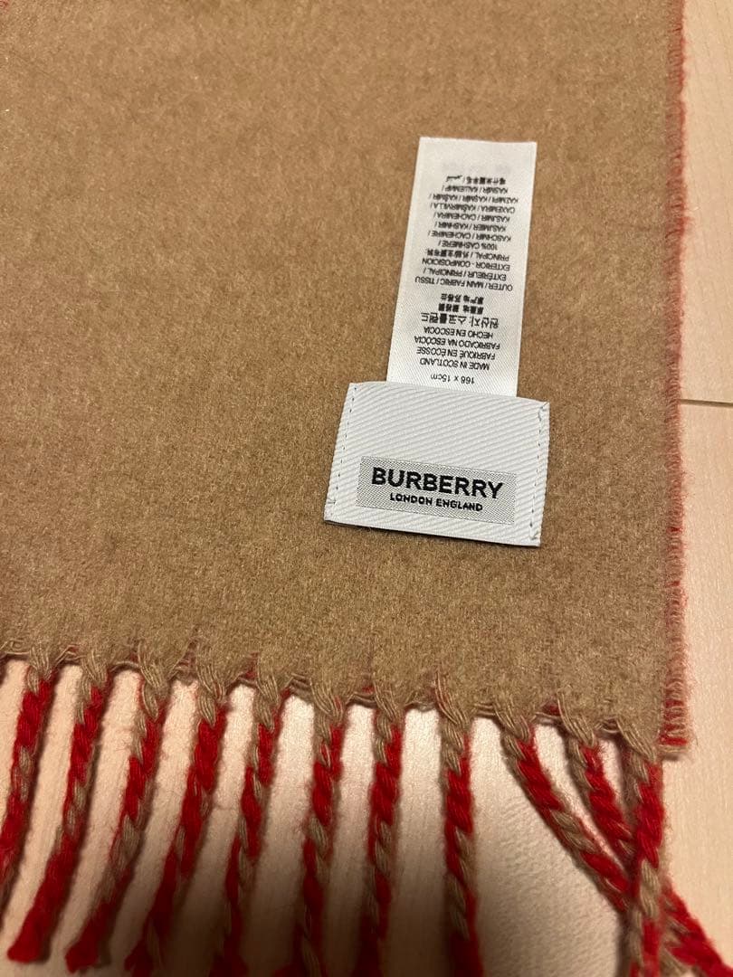 BURBERRY　バーバリー　マフラー　カシミア100％　未使用に近い