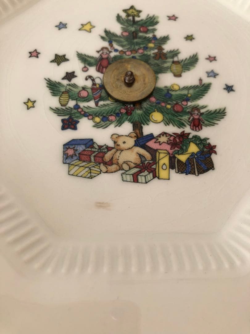 クリスマスツリー柄ケーキスタンド