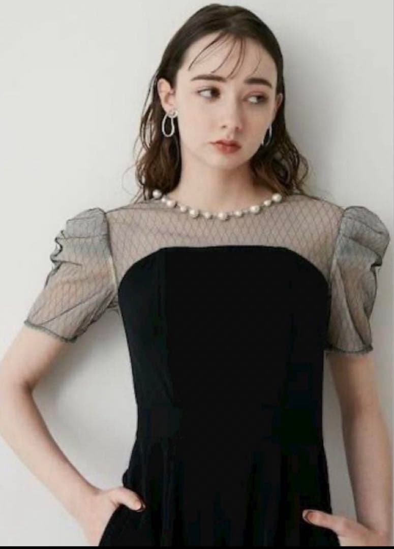 lagunamoon ladyパールネックパンツドレス