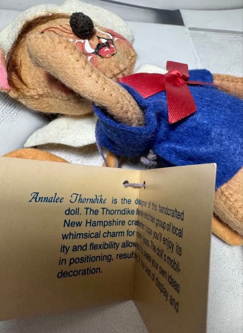 セーラー服　フェルト製　ビンテージドール　マウス　アメリカ　USA