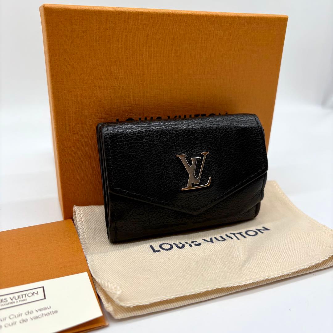 ルイヴィトン ポルトフォイユロックミニ コンパクト 黒