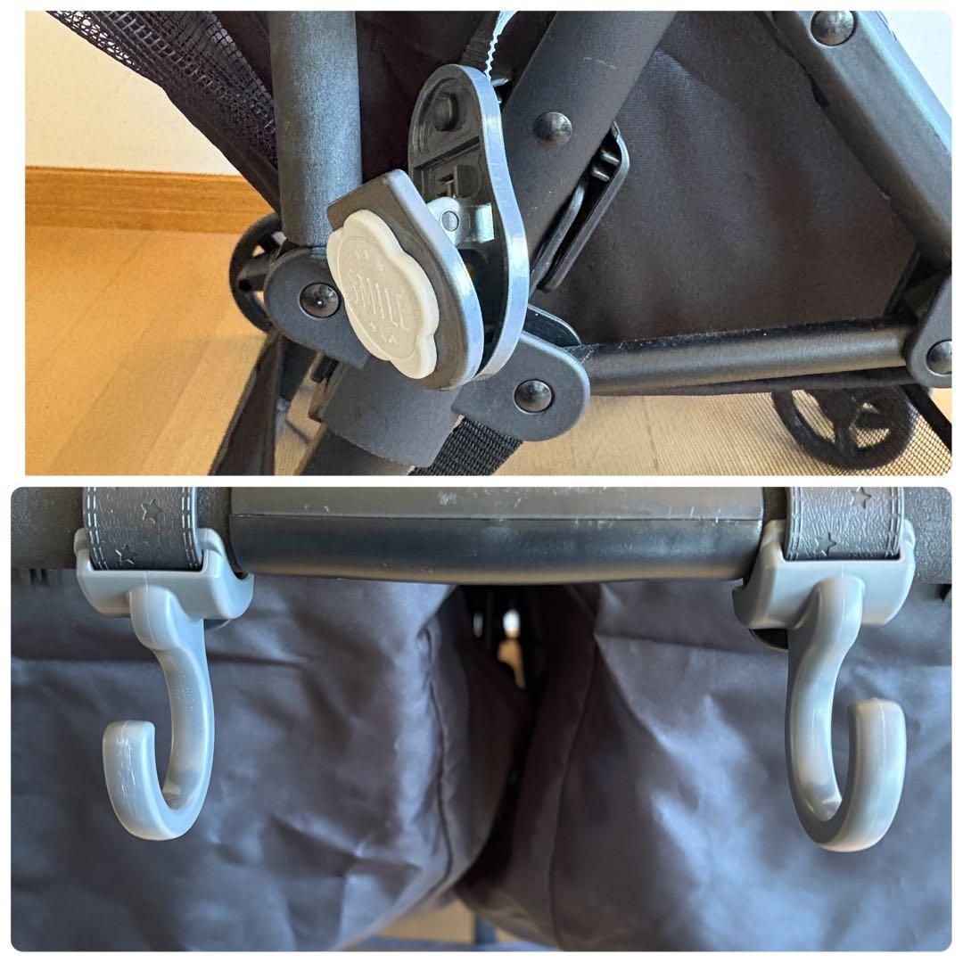 【送料無料】 ココロン ツイン 2人乗り 横型 ベビーカー 双子用 兄弟姉妹