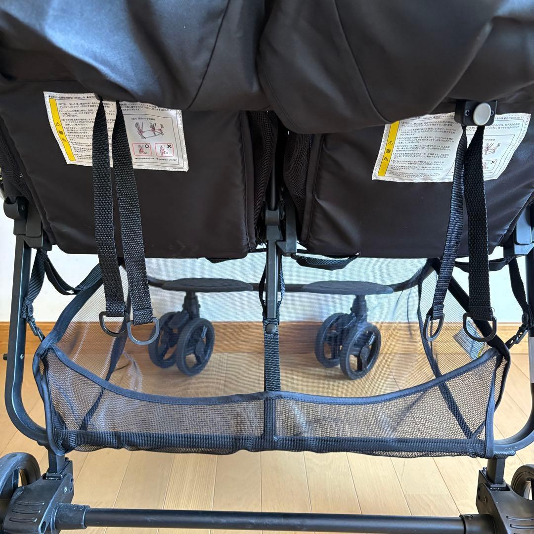 【送料無料】 ココロン ツイン 2人乗り 横型 ベビーカー 双子用 兄弟姉妹