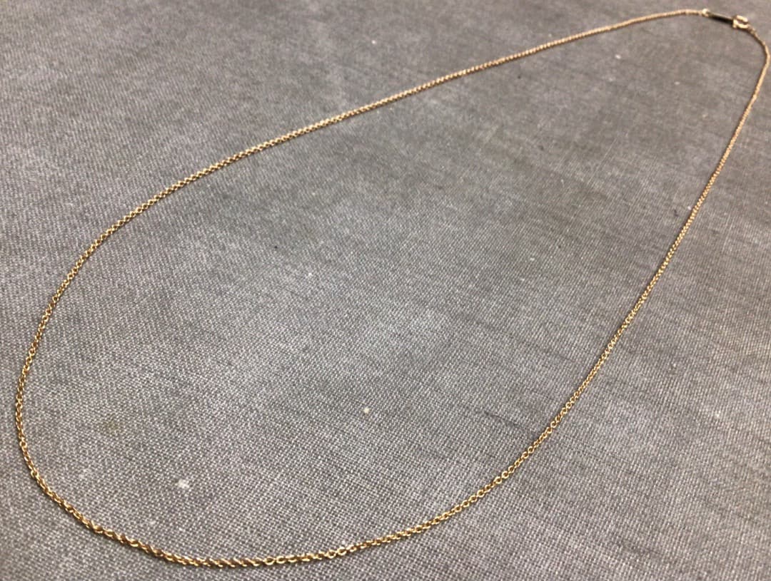ヴィンテージ　10K ネックレスチェーン　45cm 10金　刻印有り