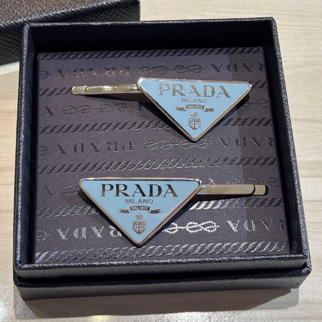 【PRADA ヘアピン】　箱付き