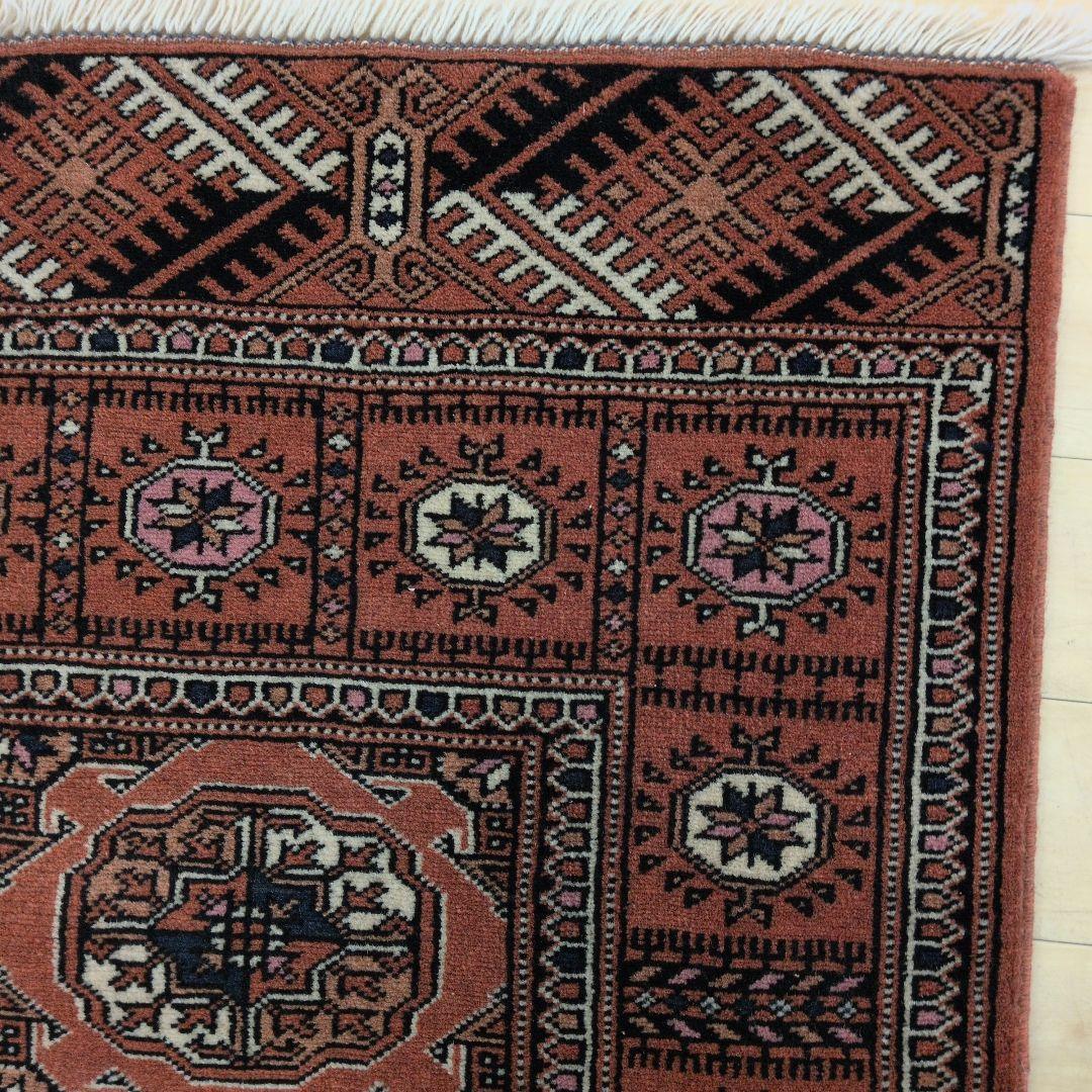 108x144cmパキスタン手織りマット(180)ギャッベ・ペルシャ・じゅうたん