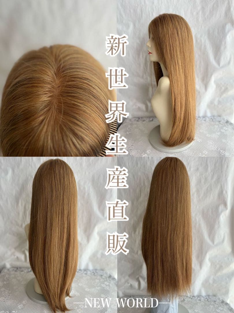2025新世界ウィッグ　高級人毛100% レミー人毛　限定色　超ロングヘア
