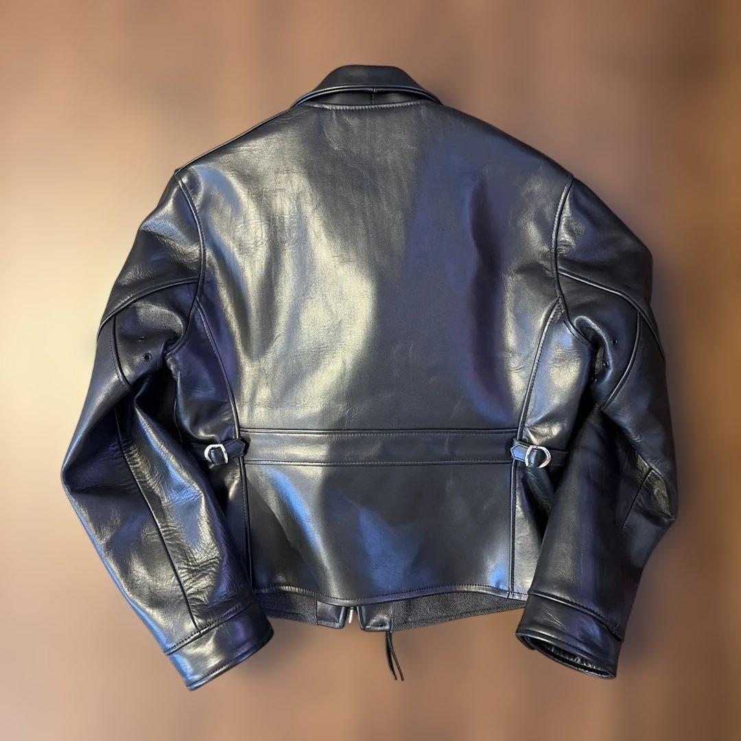 【新品】At Last & Co. LEATHER JACKET/38サイズ