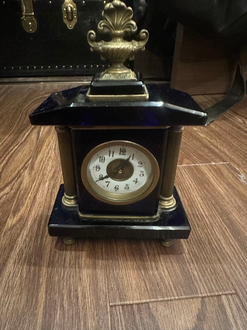 seikosha アンティーク　置き時計　ガラス　精工舎