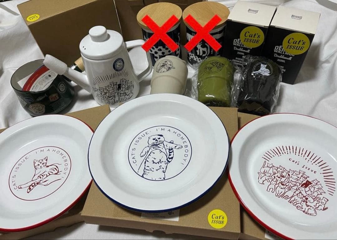 新品　cat's issue ホーロー　皿　　タンブラー　キャッツイシュー