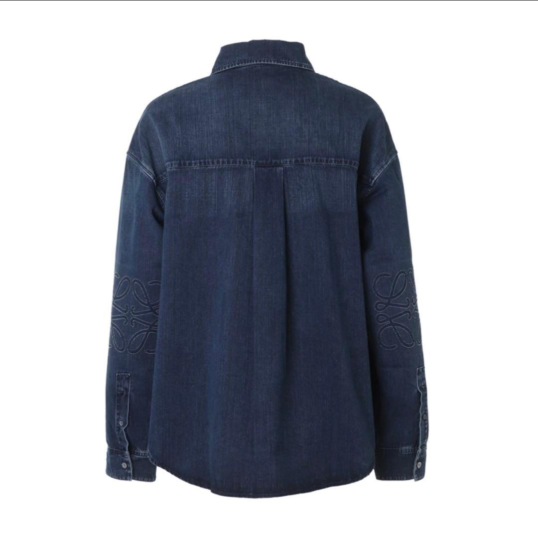 ロエベ　アナグラム　デニムシャツ　LOEWE