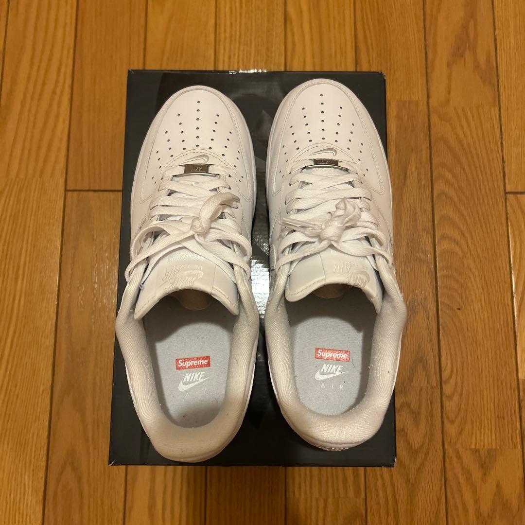 Nike Air Force 1 Supreme ホワイト27.5「美品」