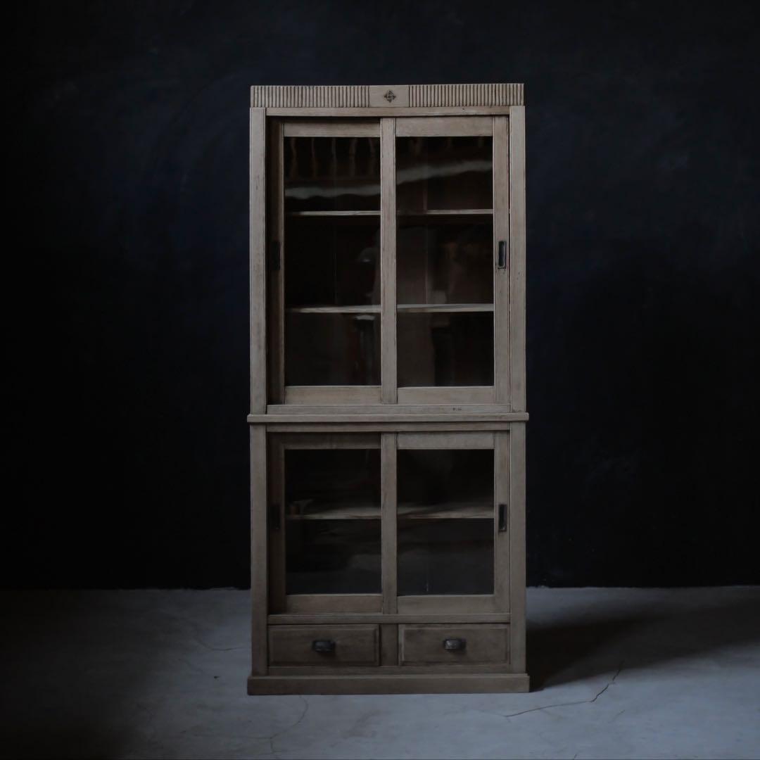 食器棚　収納棚　棚　キッチン　器　作家　古家具　古道具　アンティーク　昭和レトロ