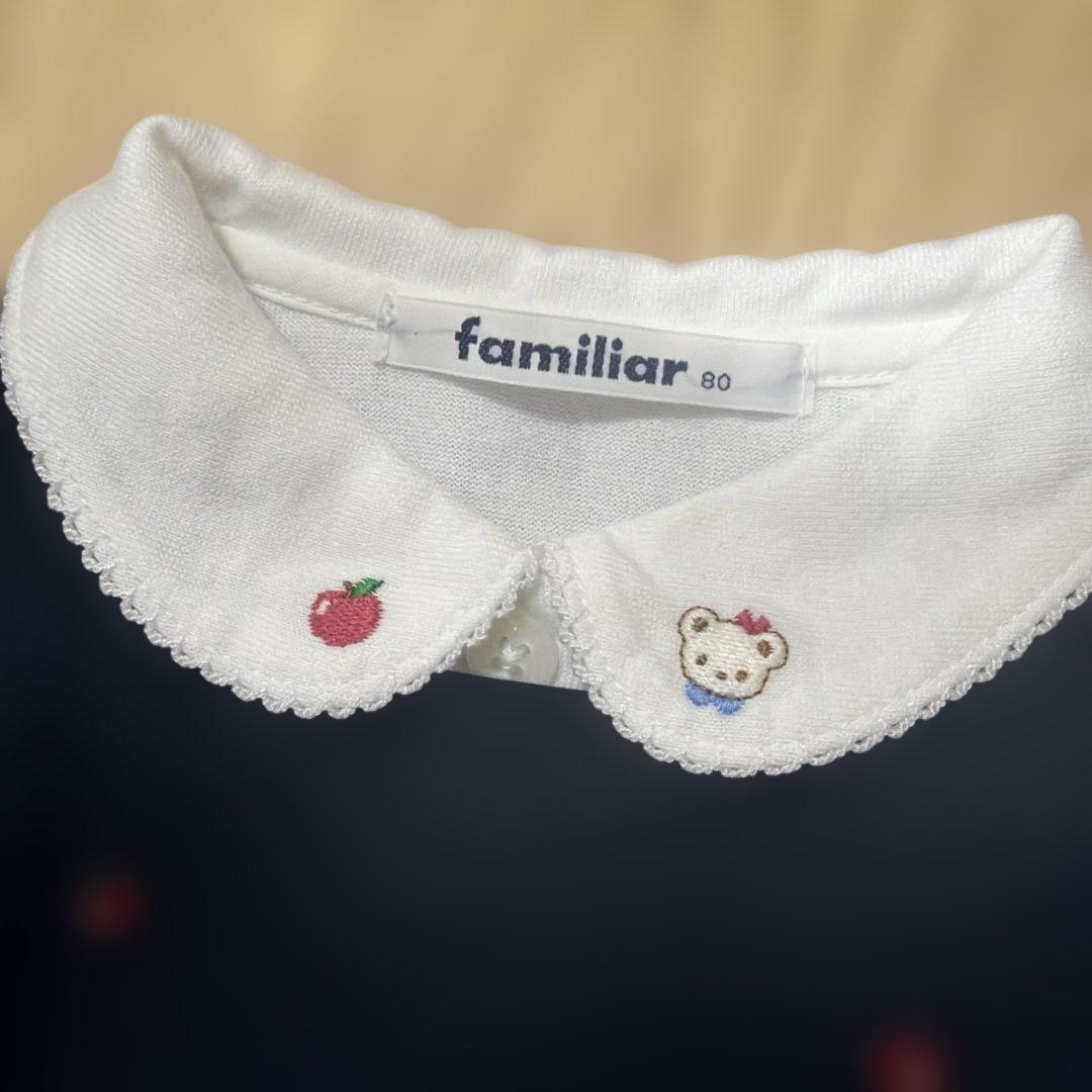 【美品】familiar ワンピース 80 ブラウスセット