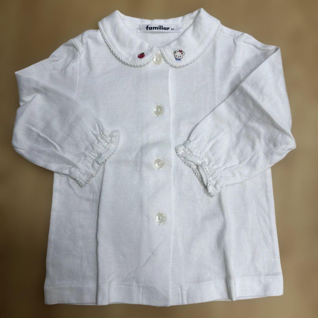 【美品】familiar ワンピース 80 ブラウスセット