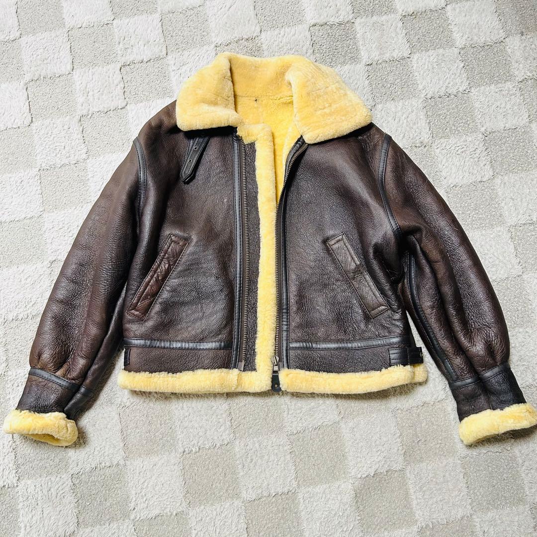ヴィンテージ B-3 リアルムートン フライトジャケット Sサイズ