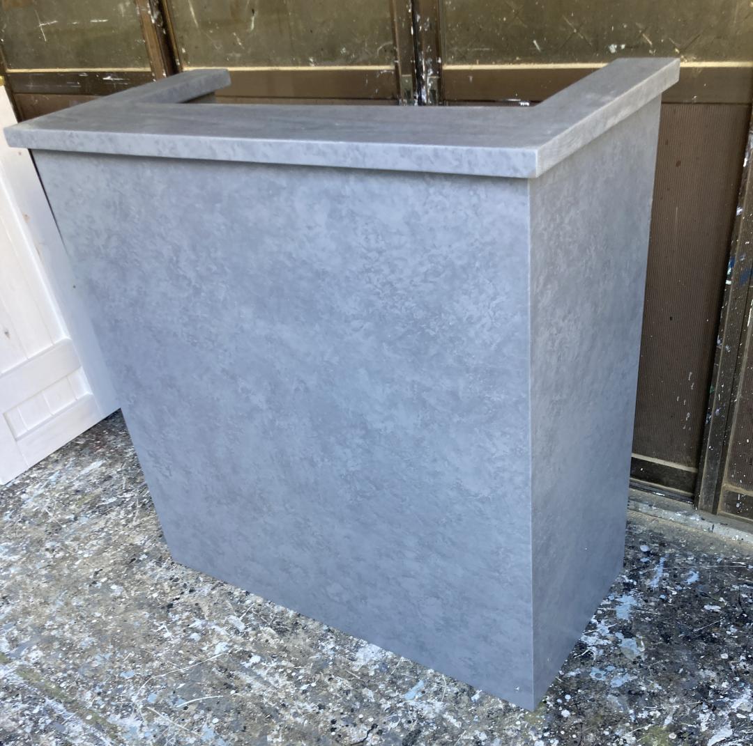 受注製作グレーストーン柄★モルタル★カウンターテーブル【800】☆ネイル　美容室