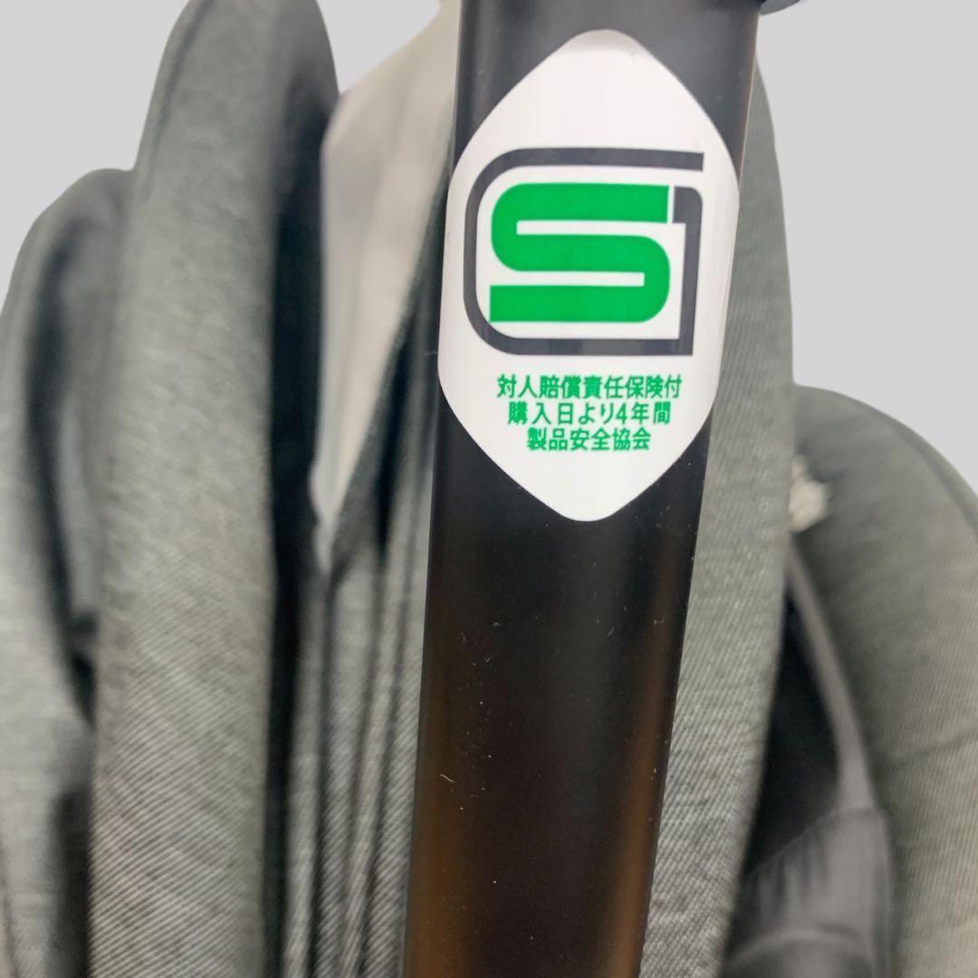 【美品】 Aprica ラクーナクッション ベビーカー グレー レザーハンドル