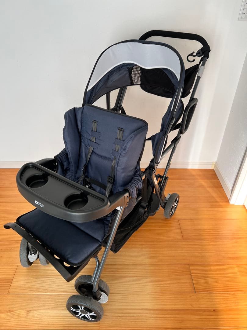 KATOJI ダブルベビーカー 二人でゴー