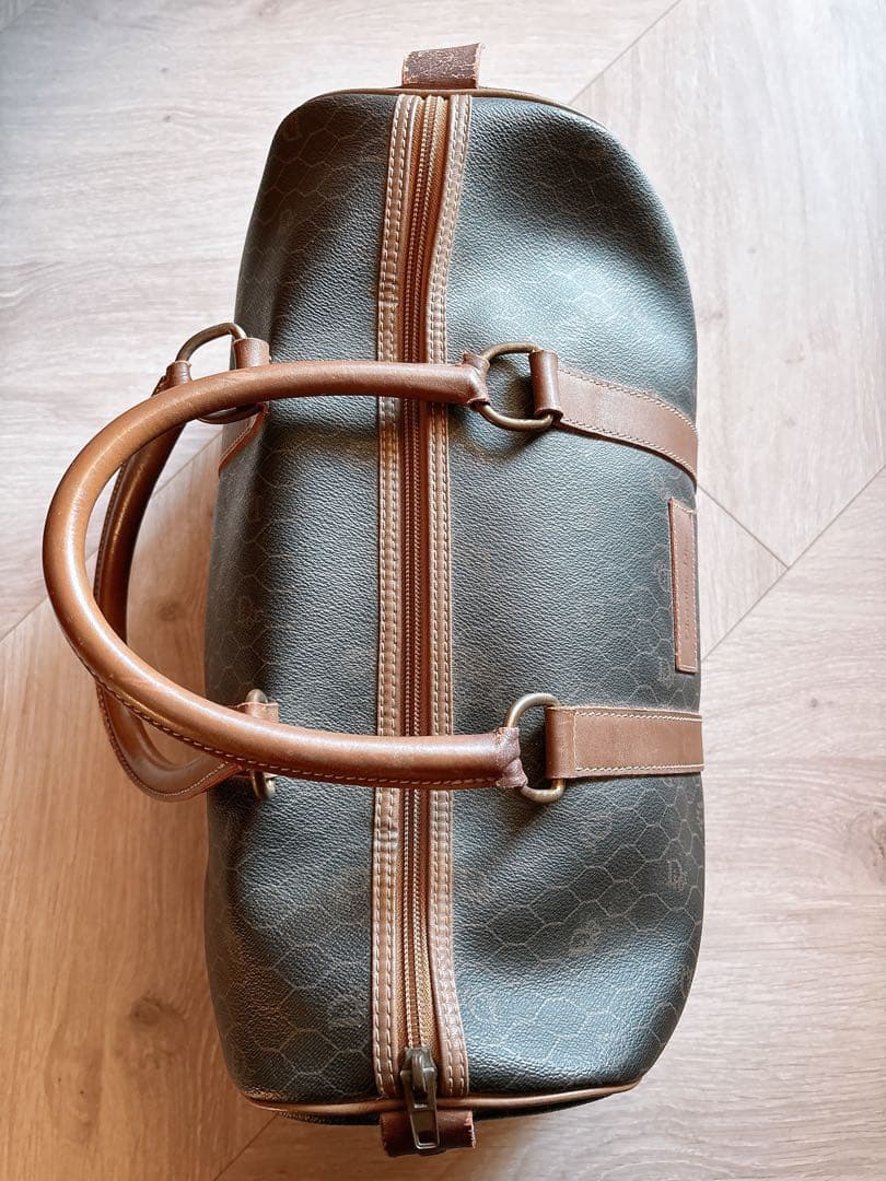 【週末価格】Christian Dior ボストンバッグ PVC ハニカム 総柄