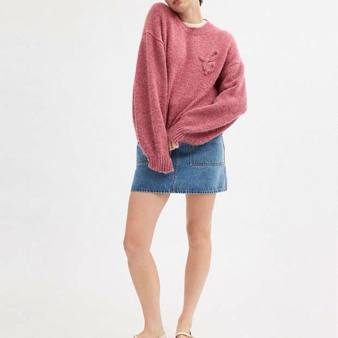 【完売】COACH コーチ シグネチャー クルーネック ニット アルパカ