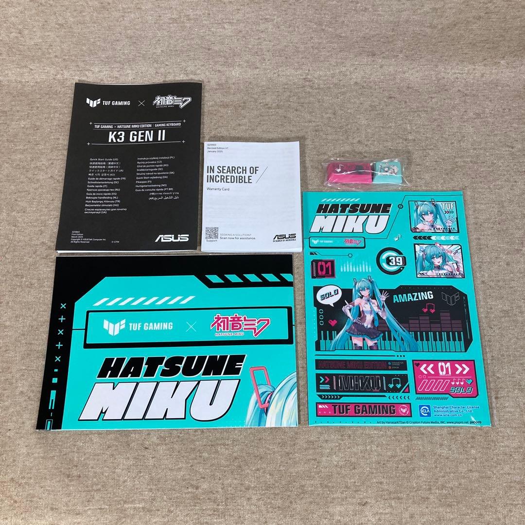 C*s様 初音ミク ゲーミングキーボード RA09 TG K3 GEN II (