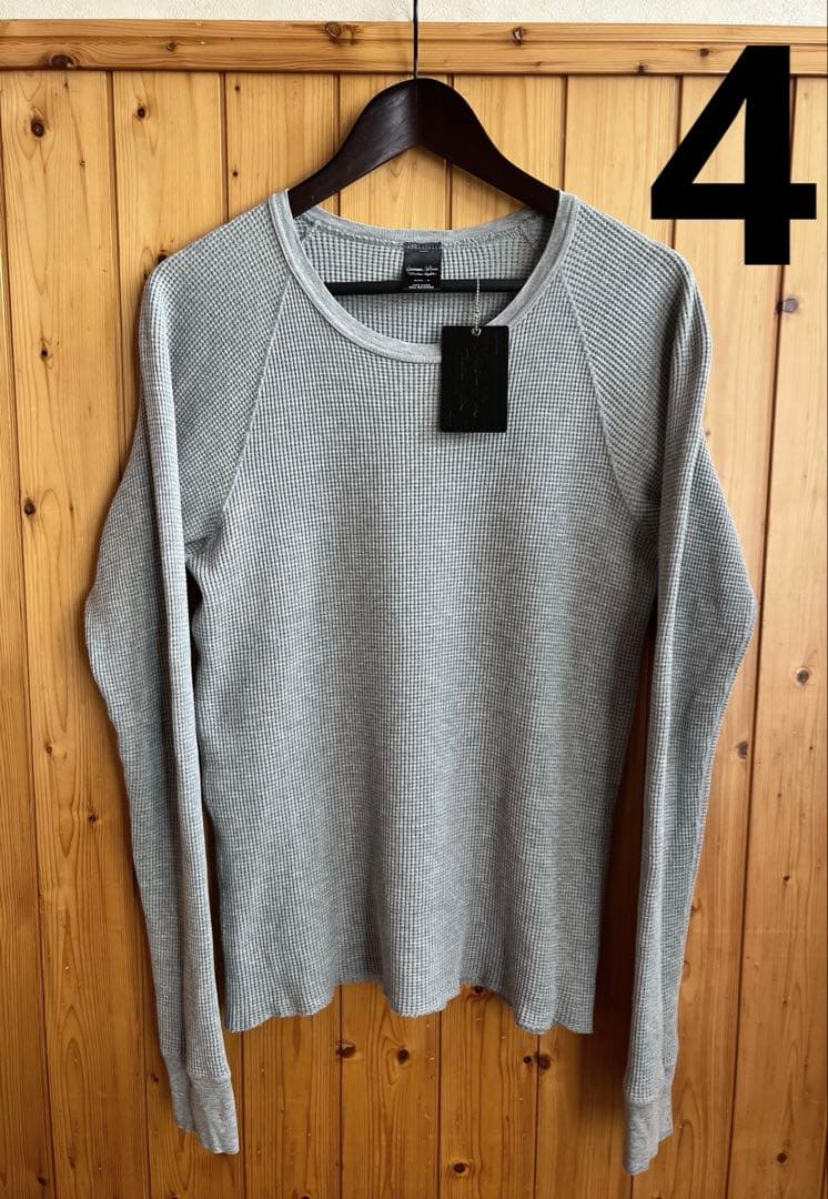 【レア美品】　ナンバーナイン　サーマル　ロンT グレー　サイズ4 Tシャツ