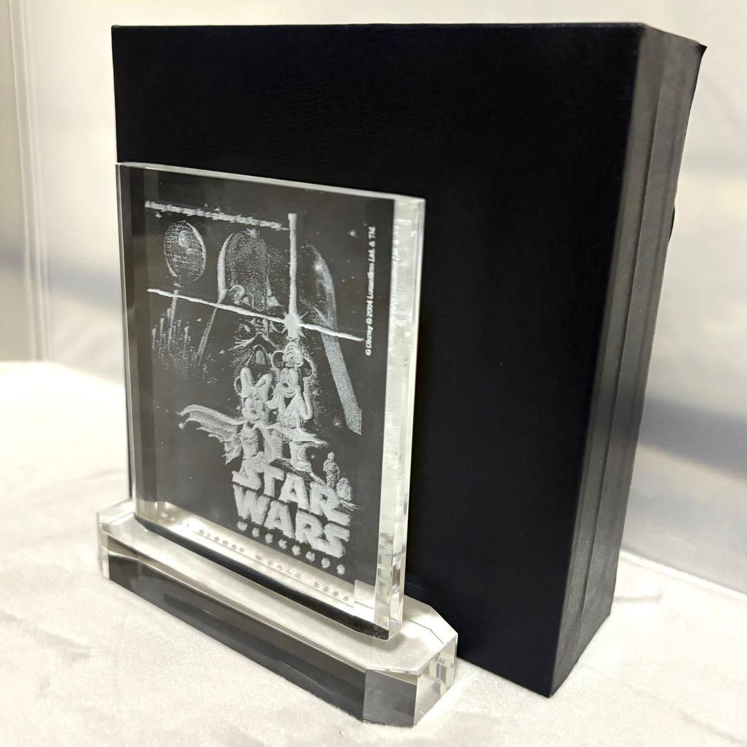 スターウォーズウィークエンド2004 ミッキー＆ミニー クリスタルスタンド