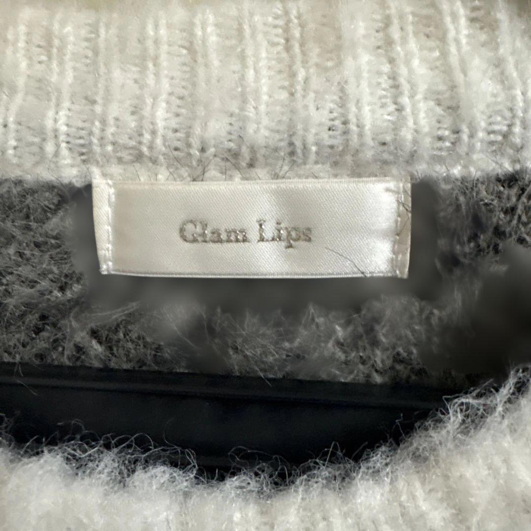 専用Glam Lips グラデーションファーセーター