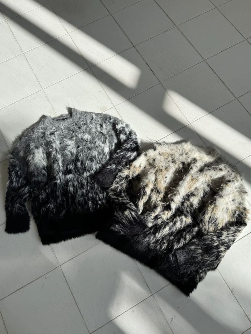 専用Glam Lips グラデーションファーセーター