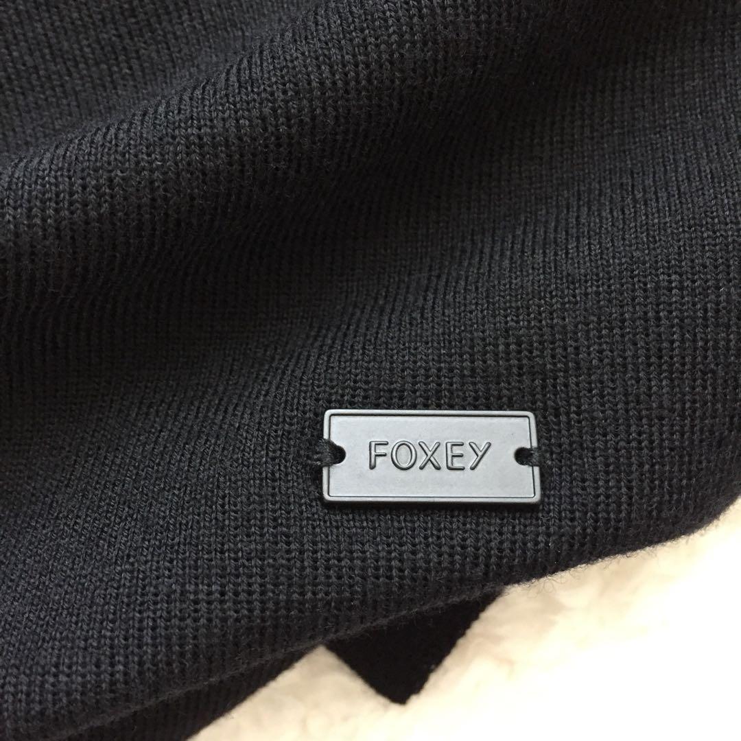 ◎出品2月10日まで◎フォクシー　ニット　タートル　ブラック
