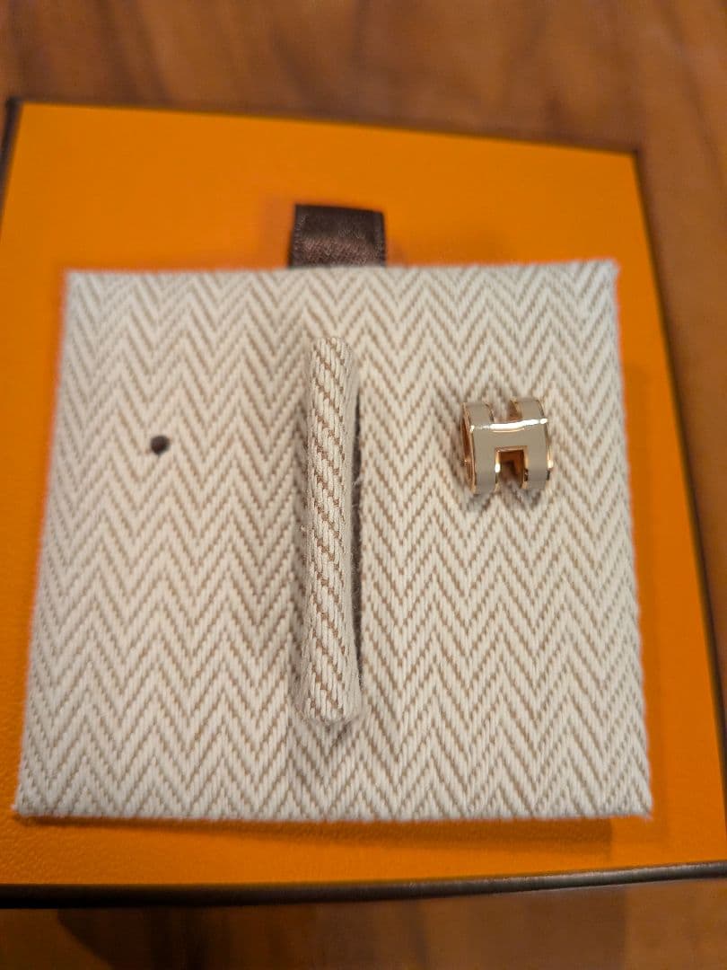 【HERMES】エルメス ポップアッシュミニ Hポップ ピアス　マロングラッセ