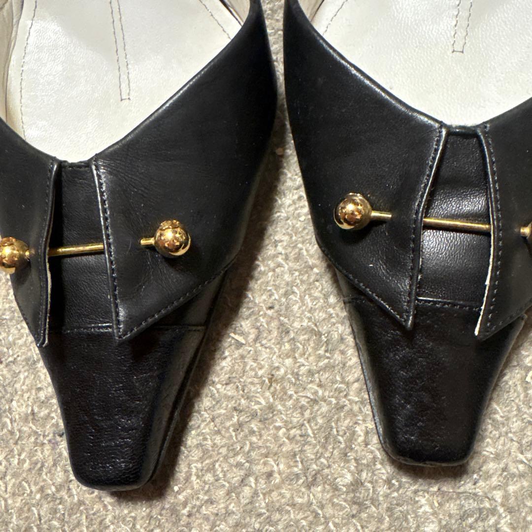 シャネル　CHANEL ロゴデザイン　パンプス　37 サイズ　24センチ　美品