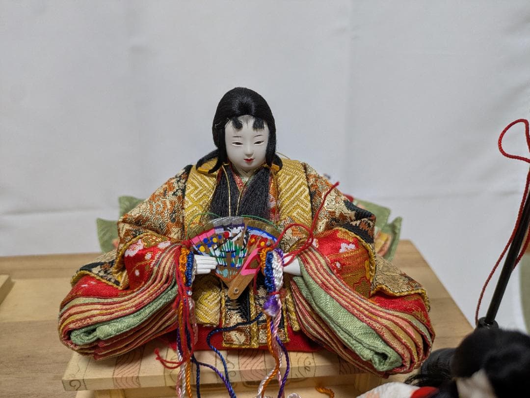 【久月】雛人形 五人飾り 収納飾り 美品 収納箱あり