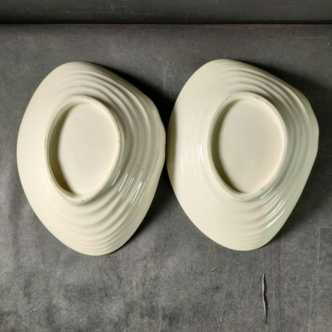 C10-3/金彩波文銘々皿 大皿10客・小皿10客/和食器/懐石料理/懐石道具