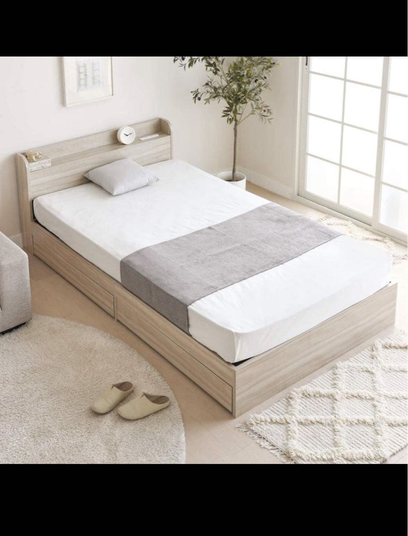 【本日限り】シモンズマットレスダブル/25cm・ベッドフレーム付