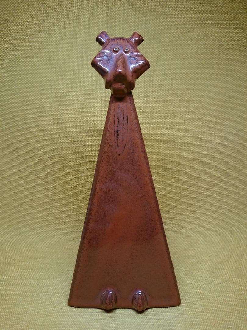 トラ　虎　陶器　オブジェ　置物　インテリア　工芸品　美術品　A1716