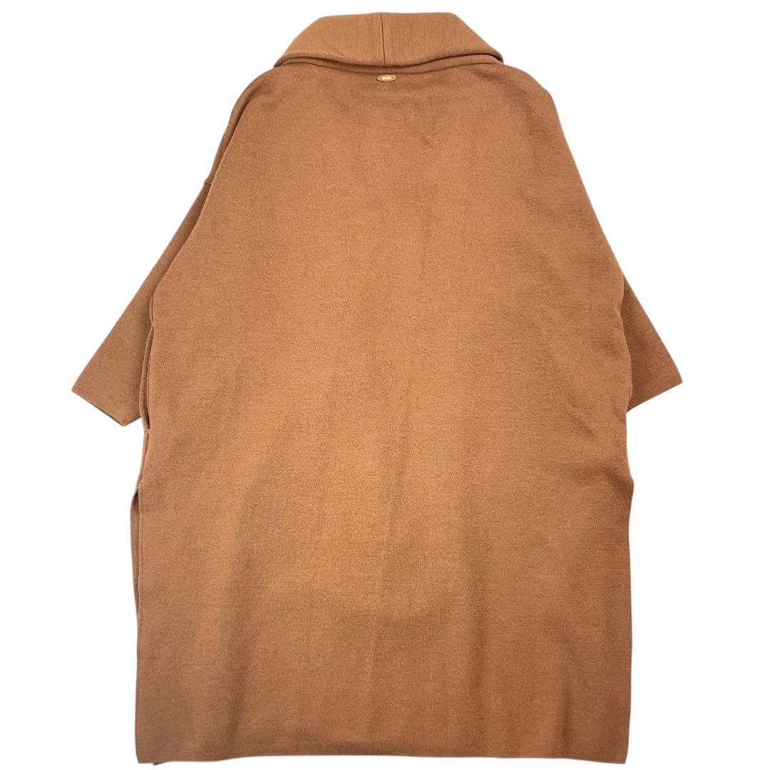 の*り様 人気 ドゥーズィエムクラス スムースニットガウンコート 希少カラーキャ