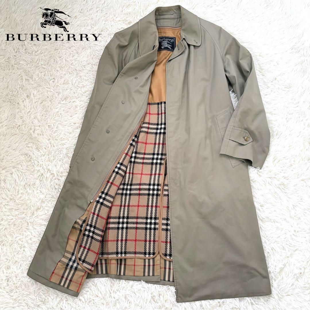 Burberrysバーバリー ノバチェック ステンカラーコート　ライナー カーキ