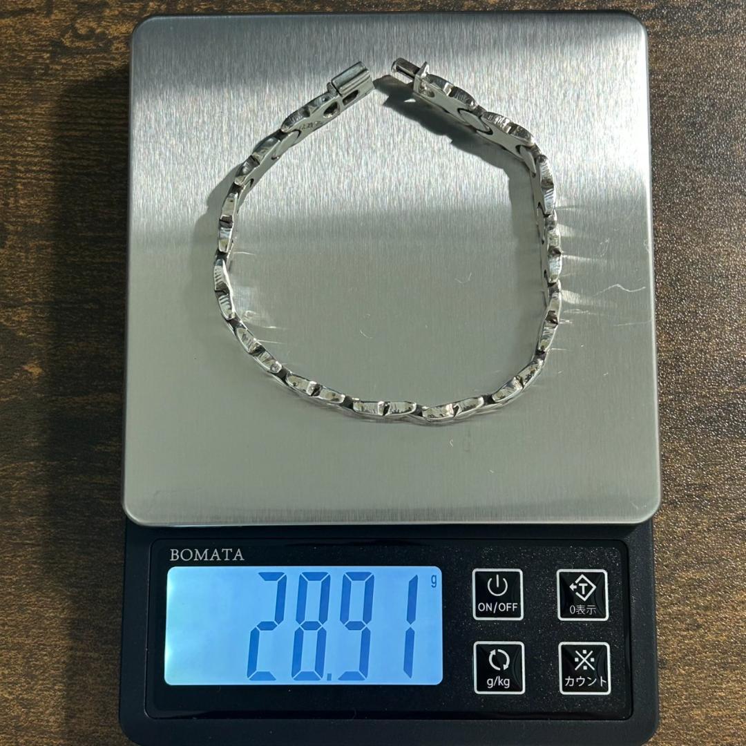 希少 メキシコ シルバー925 チェーンブレスレット タスコ メンズ　レディース