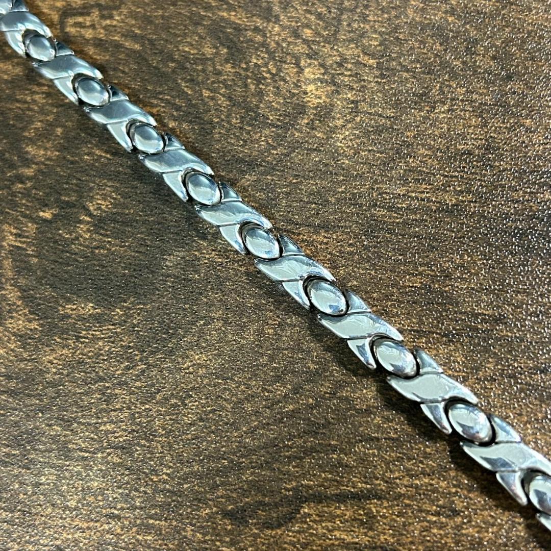 希少 メキシコ シルバー925 チェーンブレスレット タスコ メンズ　レディース