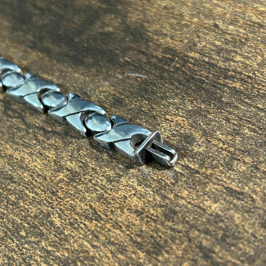 希少 メキシコ シルバー925 チェーンブレスレット タスコ メンズ　レディース