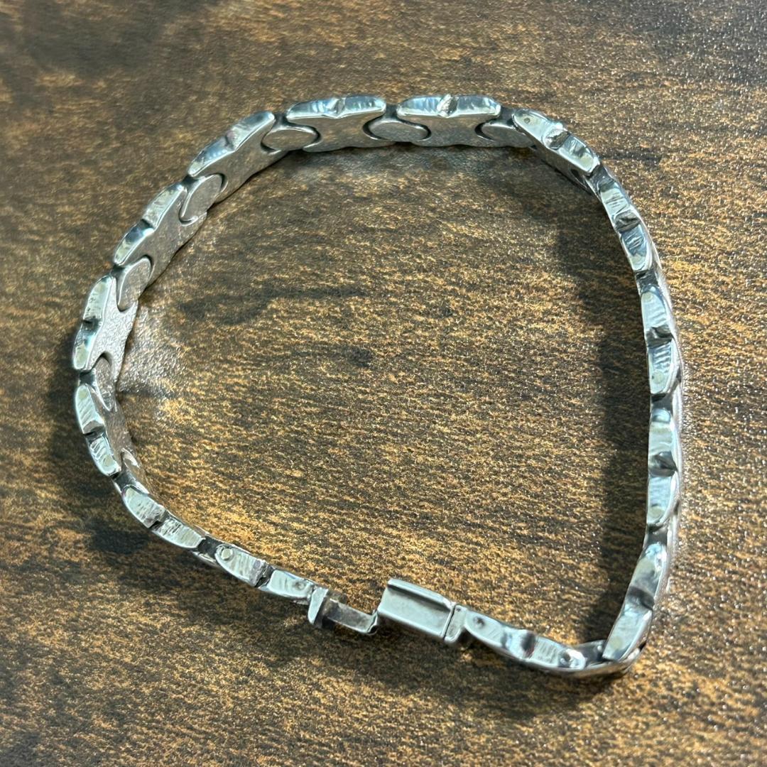 希少 メキシコ シルバー925 チェーンブレスレット タスコ メンズ　レディース