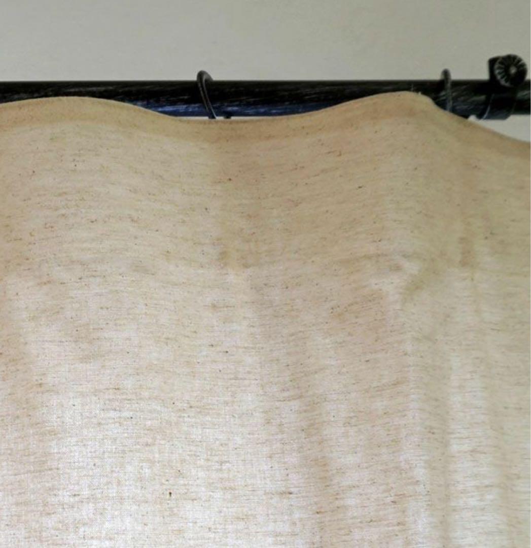 Cotton＆Linen 天然素材100％使用のナチュラルカーテン 大サイズ